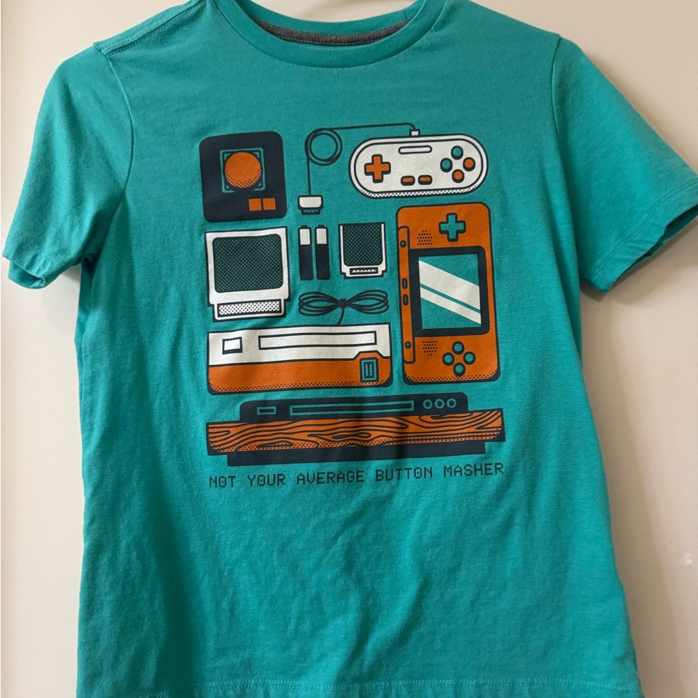 Old Navy Teal and Gray T-Shirt